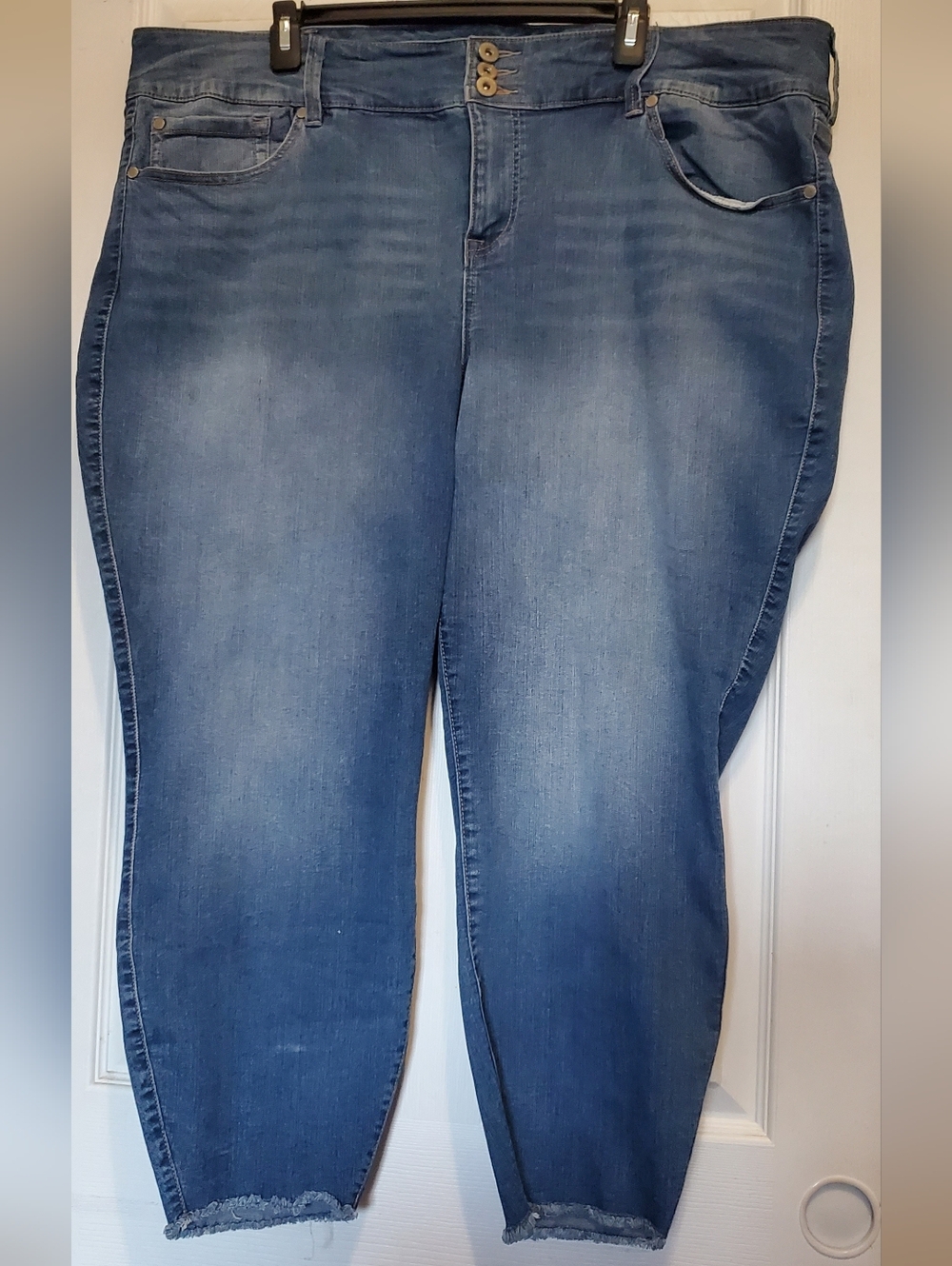 Torrid Medium Wash Ankle Crop Jeans